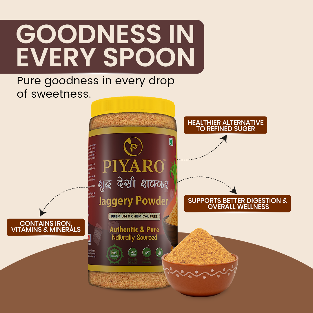 Ginger Infused Jaggery Powder